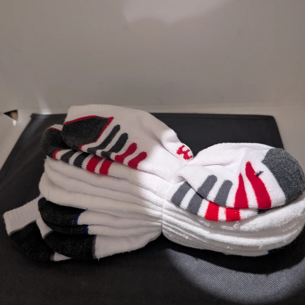 Men's White and Black Socks